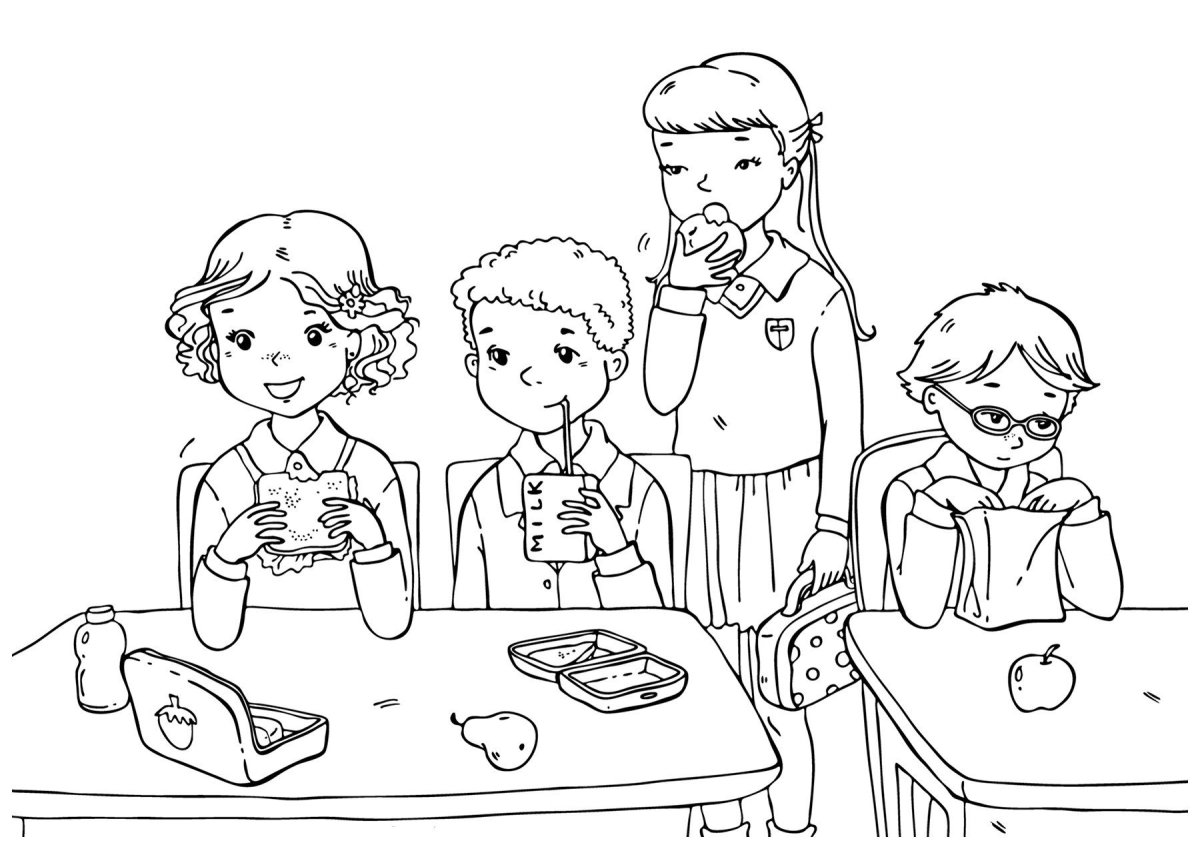 Раскраска школа