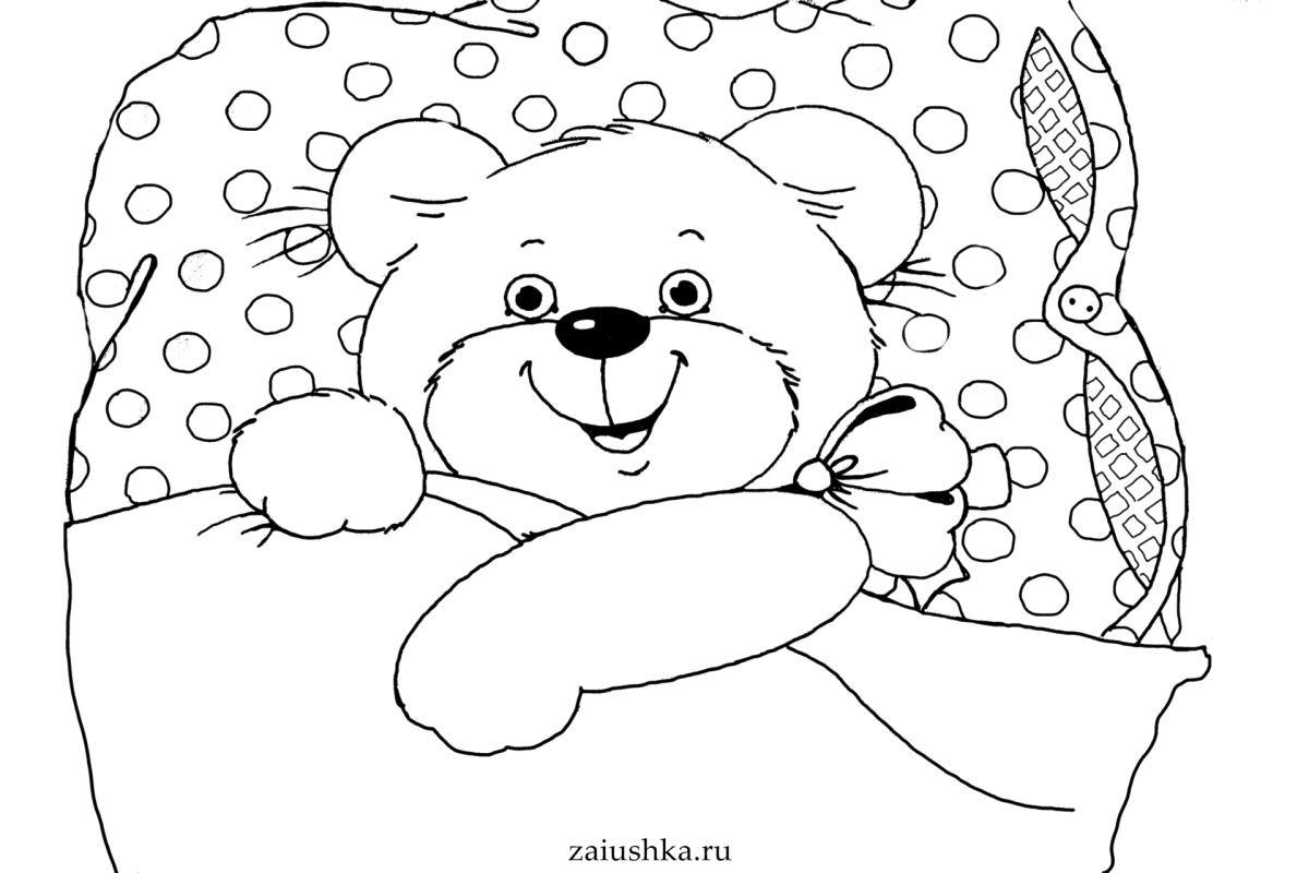 Спящий медведь силуэт