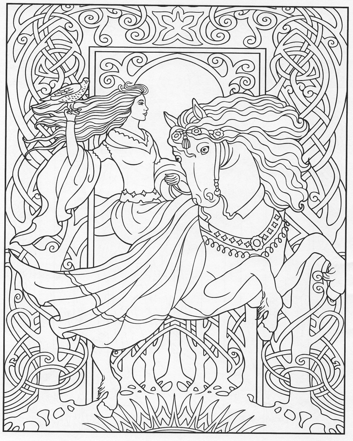 Богатырь Никита Кожемяка раскраска