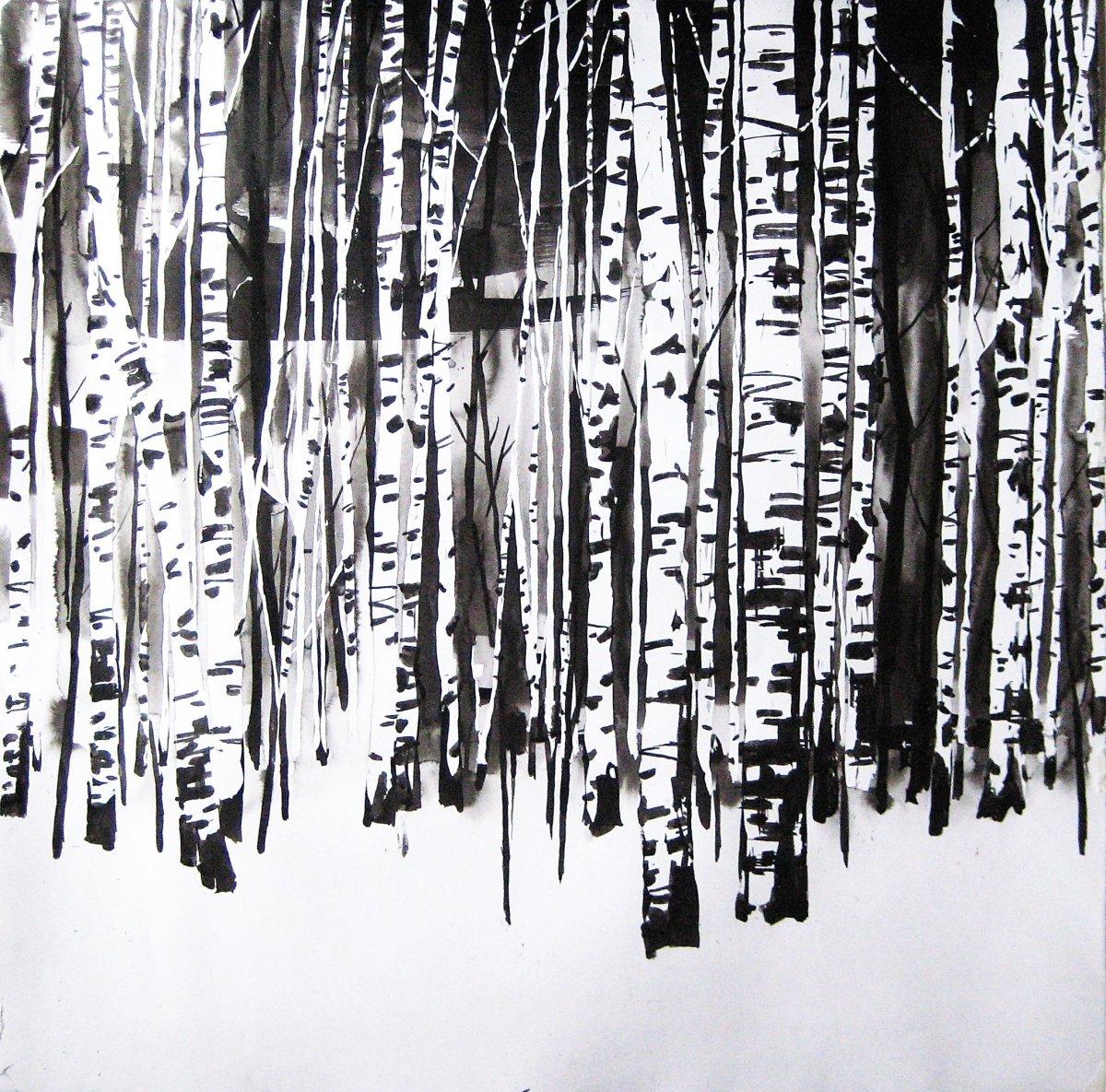 Береза стилизация