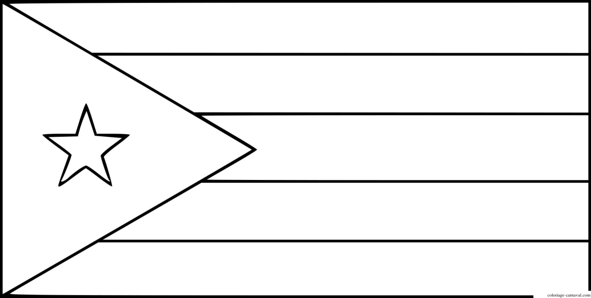 Флаг для раскрашивания детям