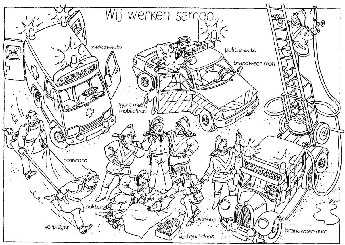 Раскраска служба спасения