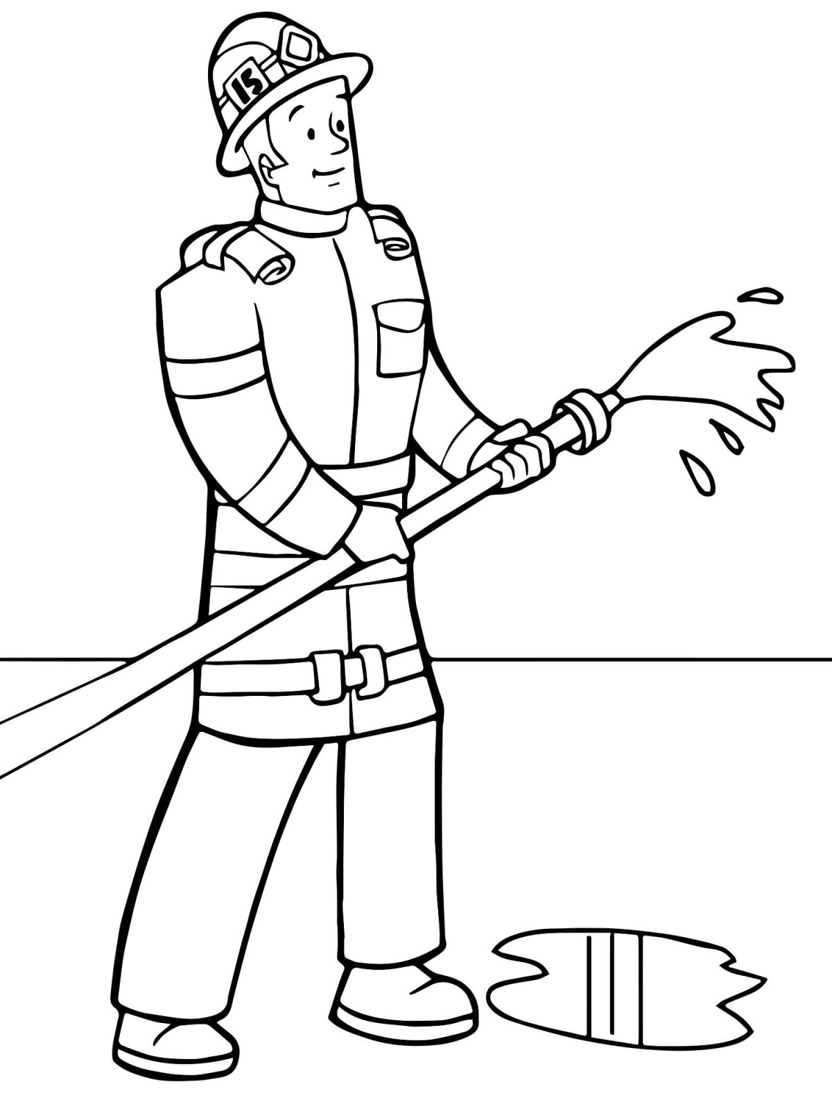 Раскраска пожарная безопасность