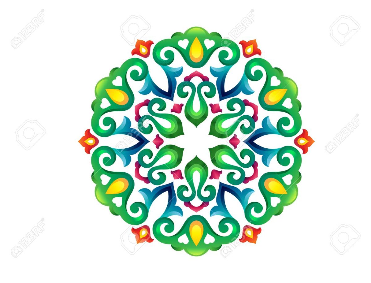 Татарский узор в круге