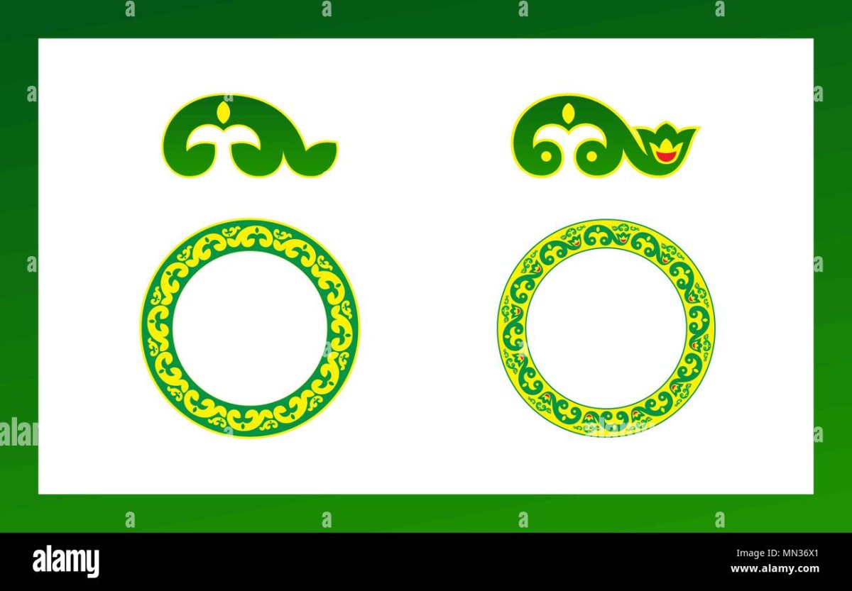 Татарский орнамент по кругу