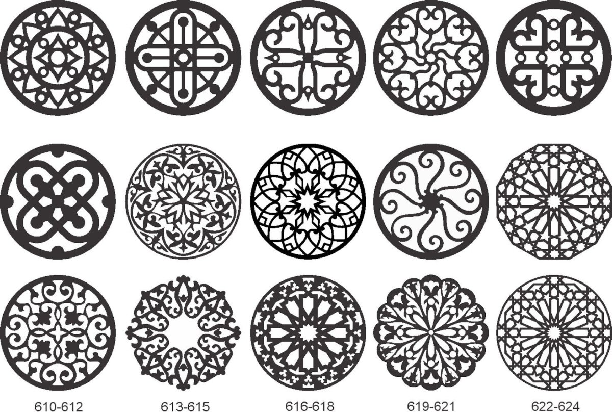 Марокканский орнамент в круге