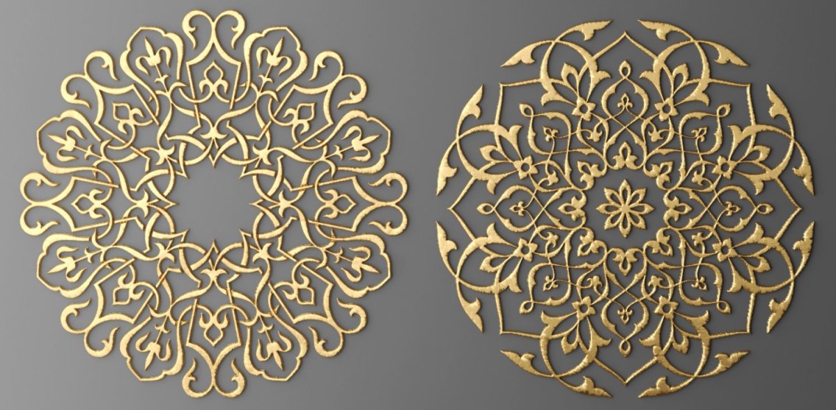 Казахский орнамент круглый