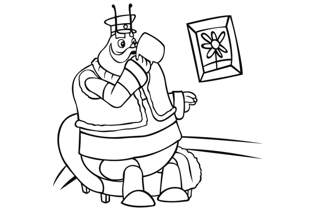 Раскраски для детей Вупсень и Пупсень