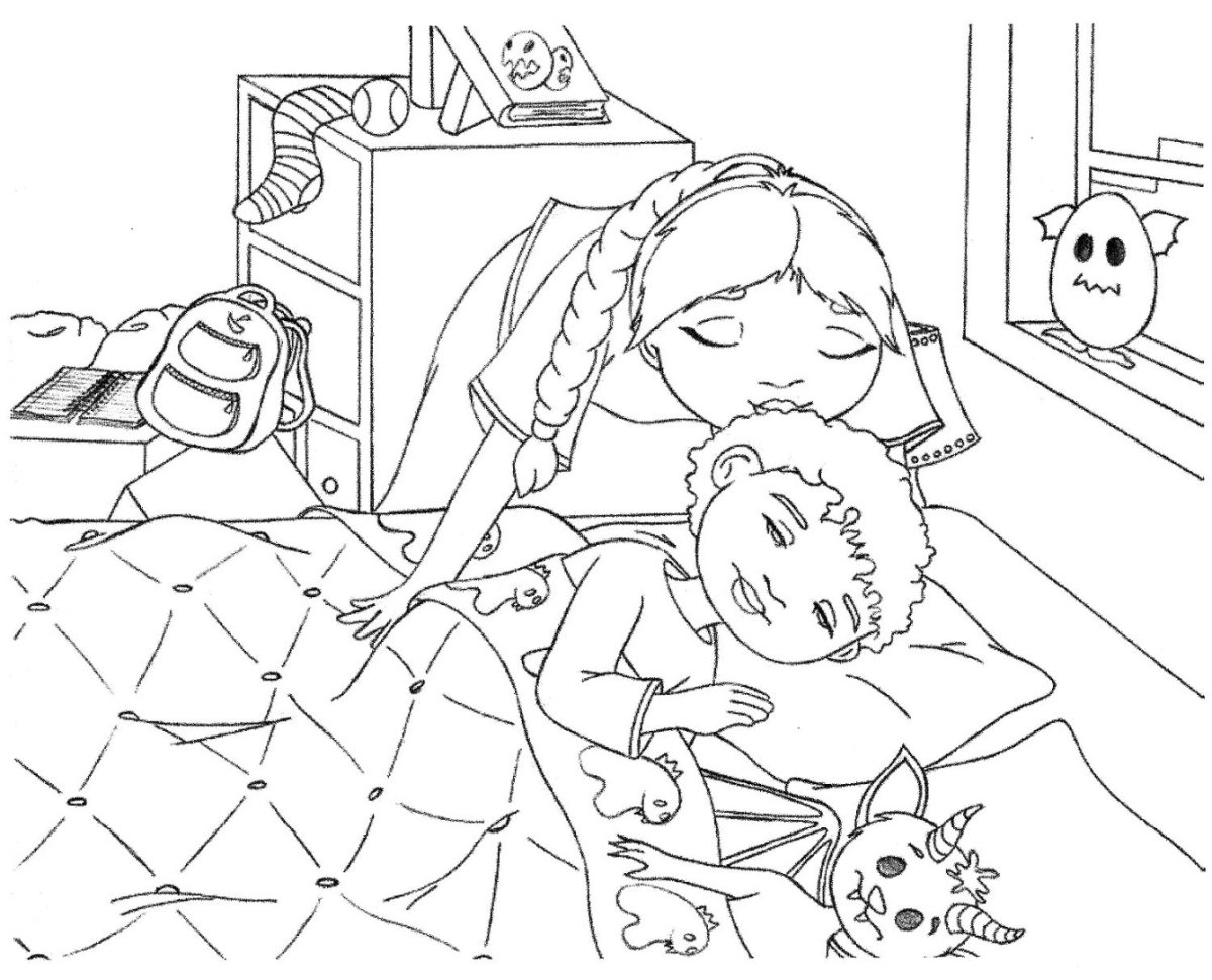 Маша, что делала. Картинки раскраска