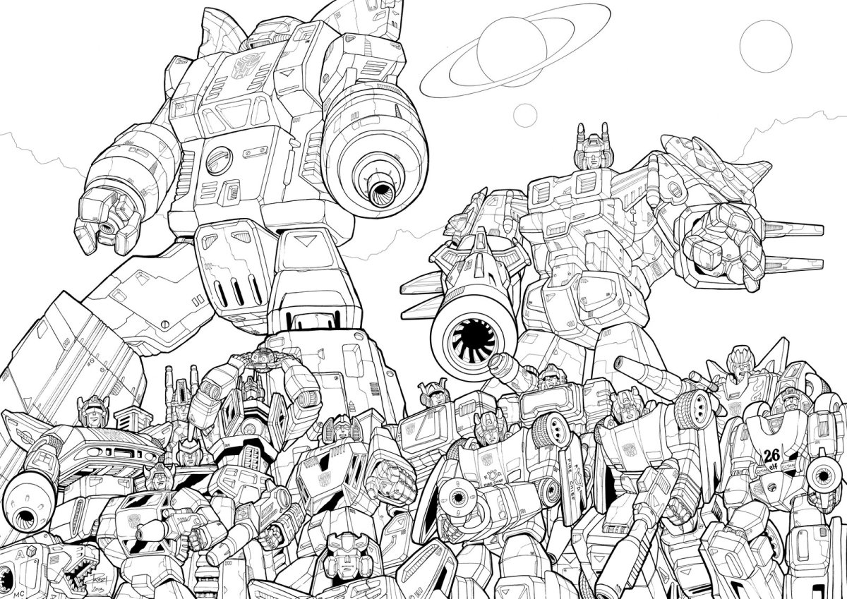 Смоукскрин трансформер раскраска