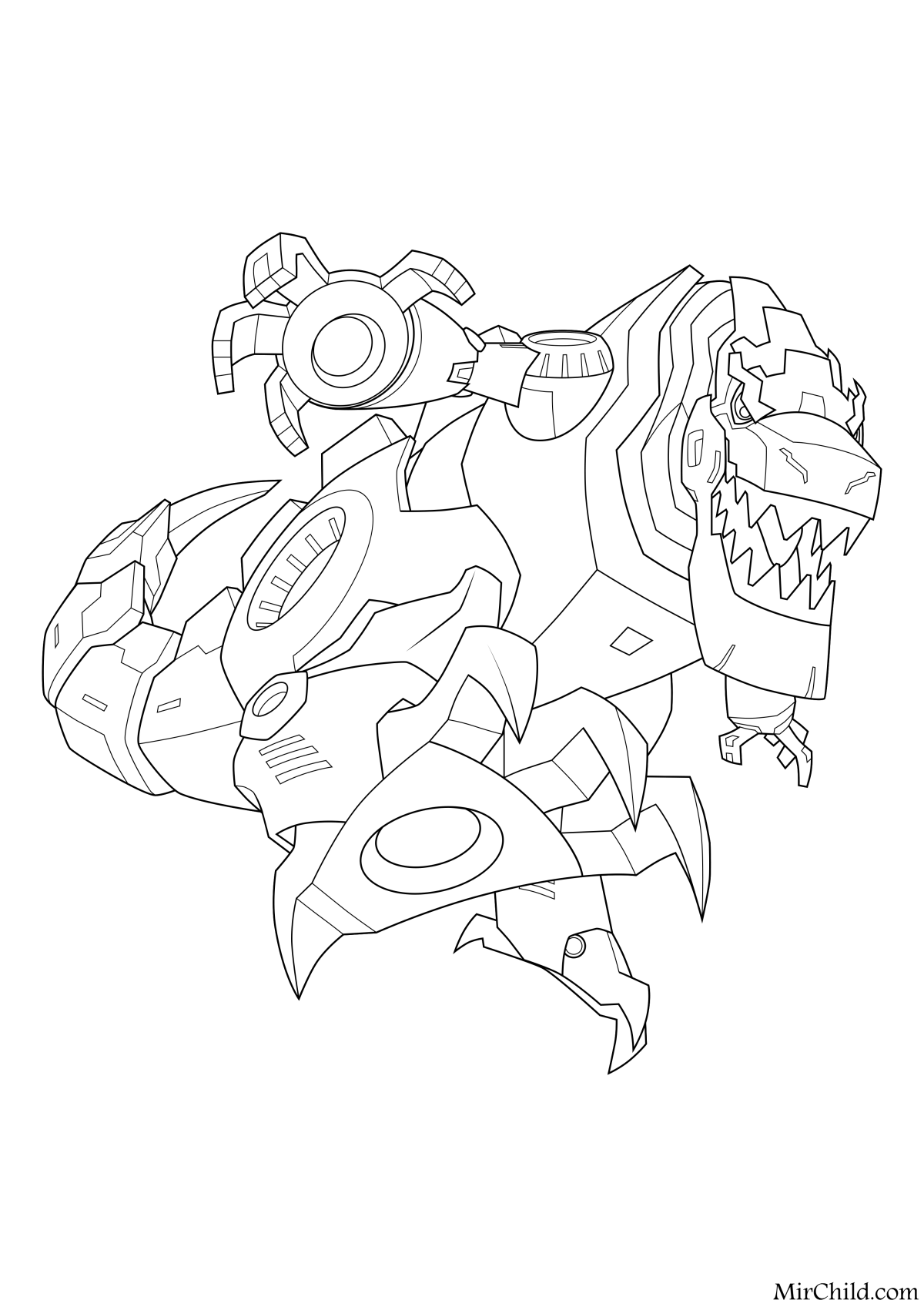 Трансформер самолет раскраска