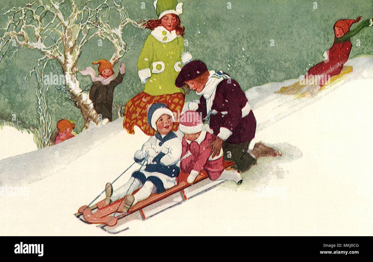 Сюжетная картина на Горке