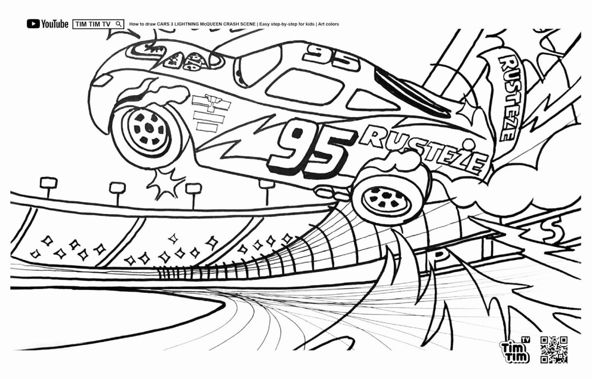 Раскраска гоночные машины Бугатти