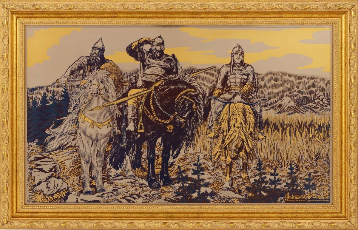 Резьба по дереву богатыри