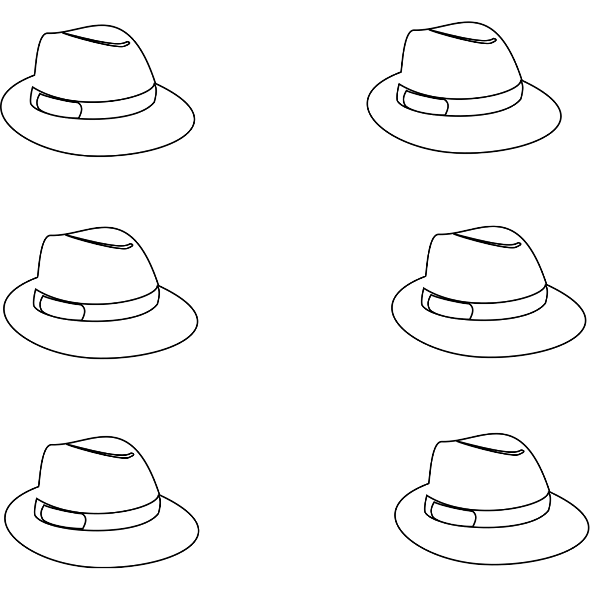 Шляпка силуэт