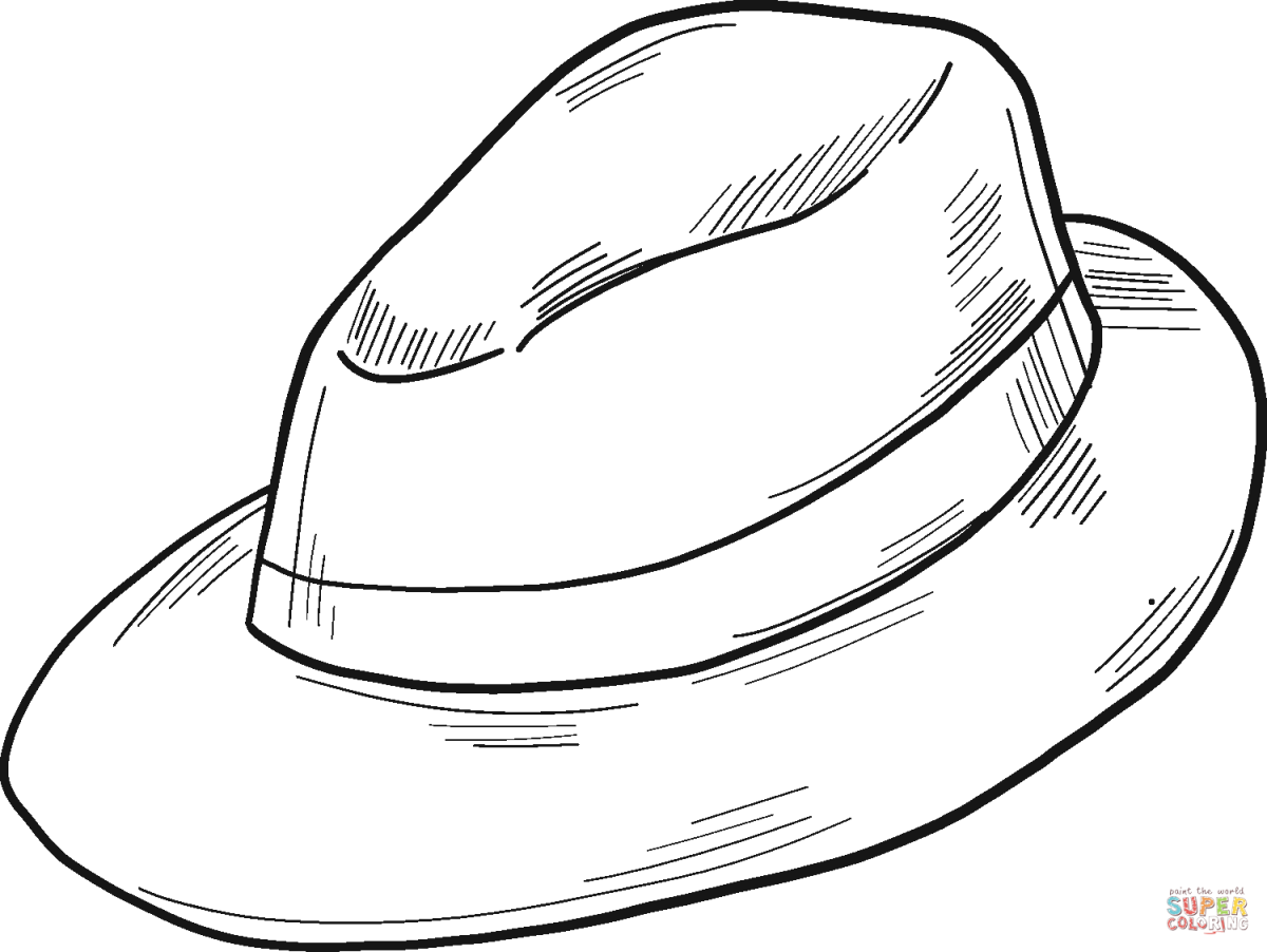Шляпка женская трафарет