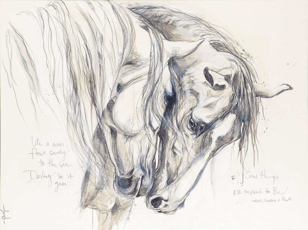 Эскизы лошадей великих художников