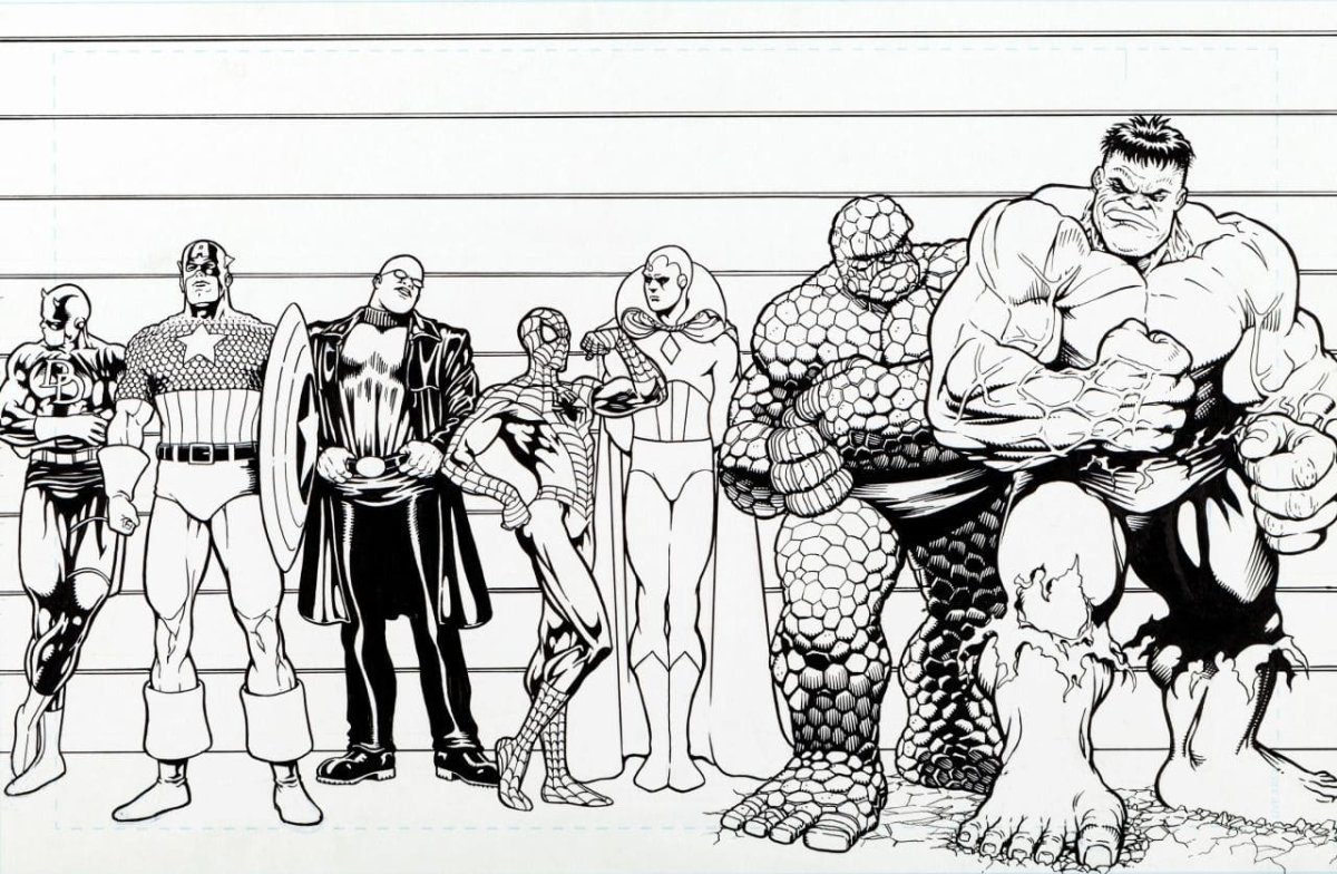 Раскраски Марвел