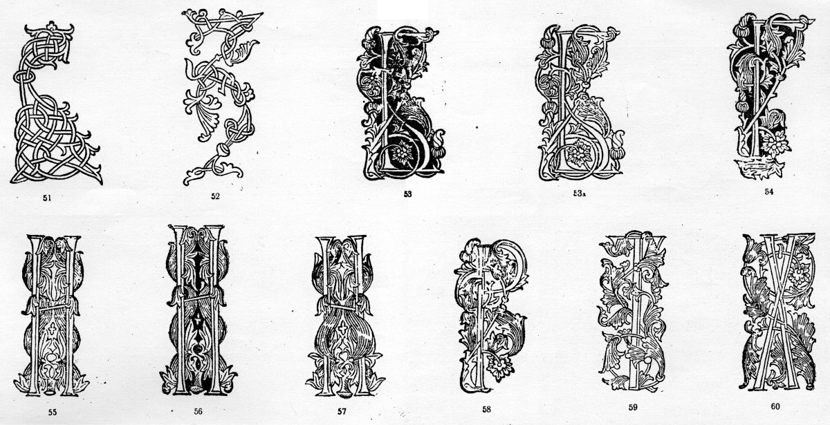 Книжные буквицы Россия 17 века