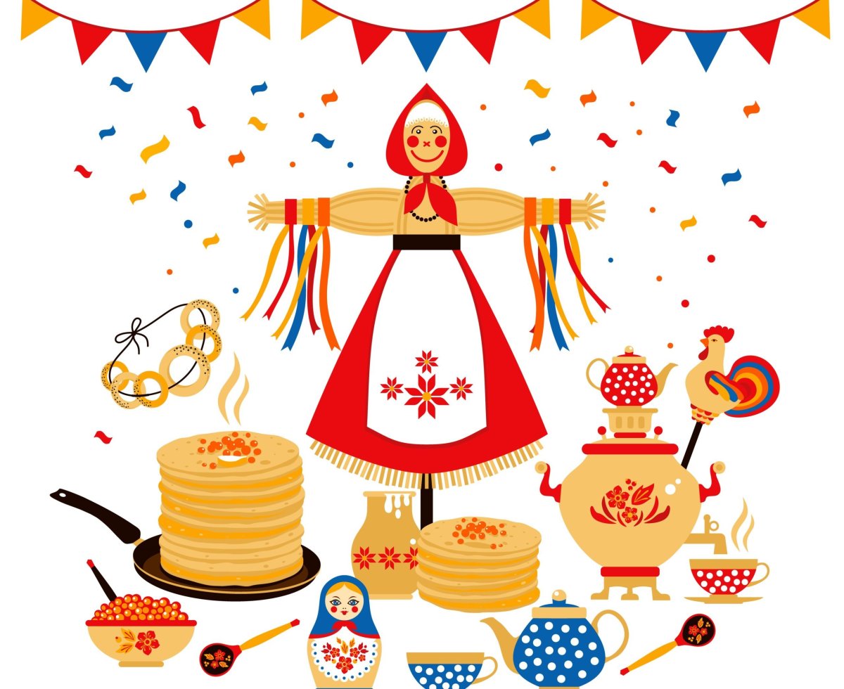 Раскраска Масленица для детей