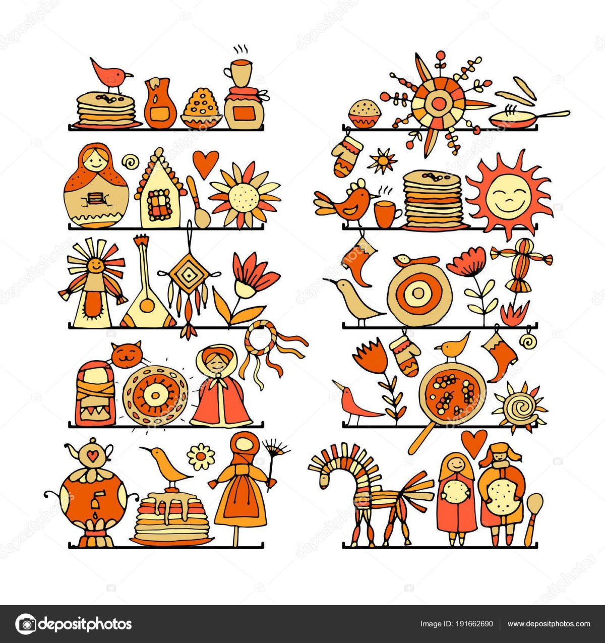 Народные праздники рисунки