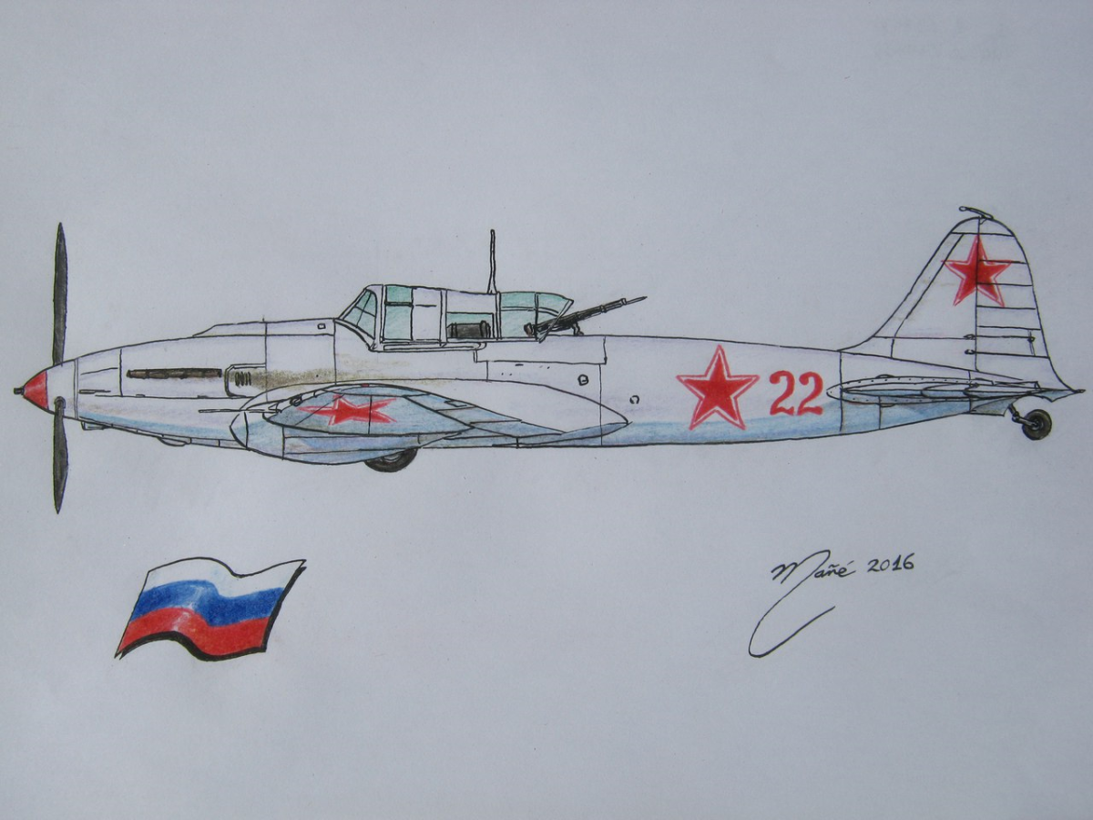 Самолет в небе раскраска