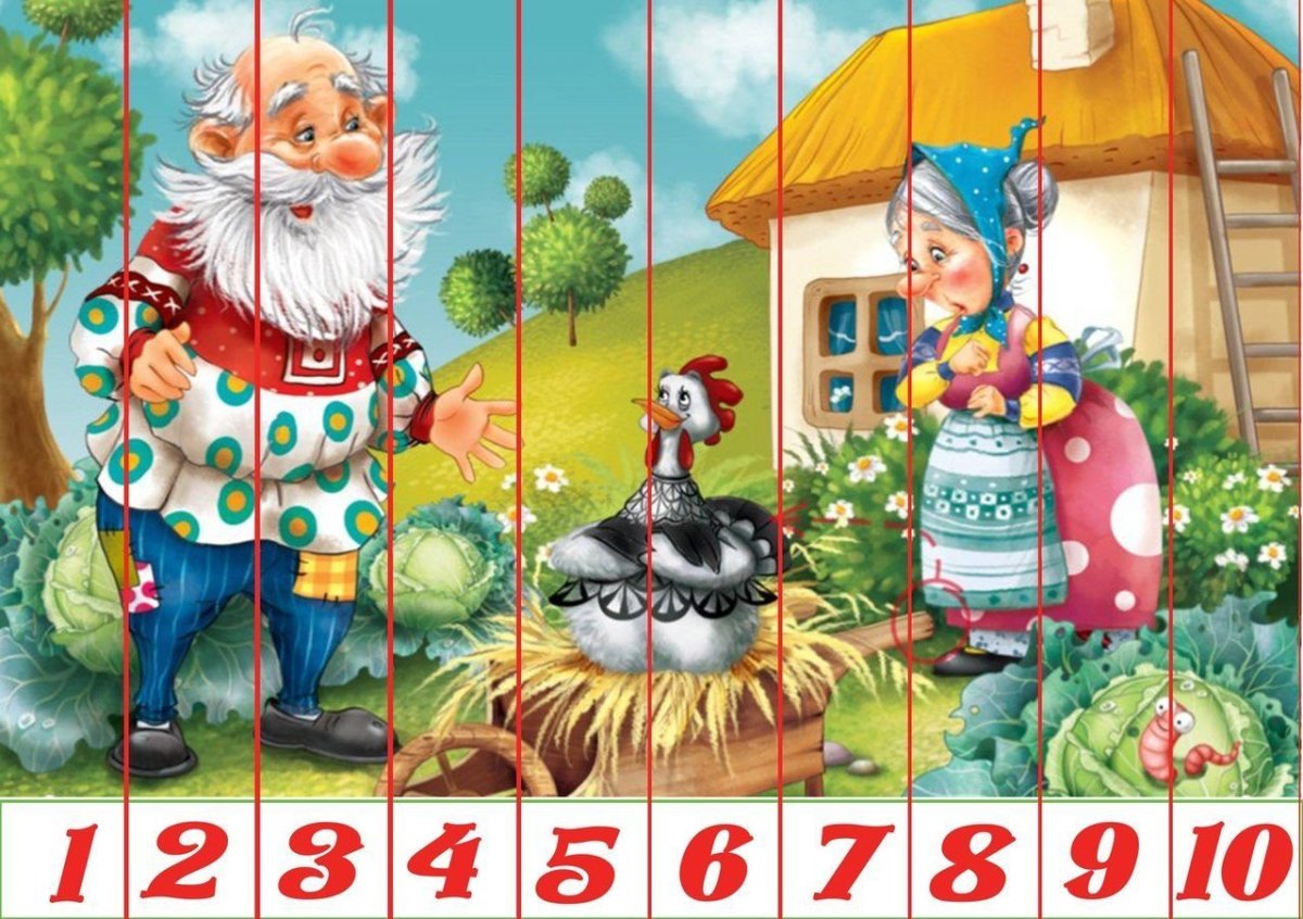 Пазлы сказки для детей