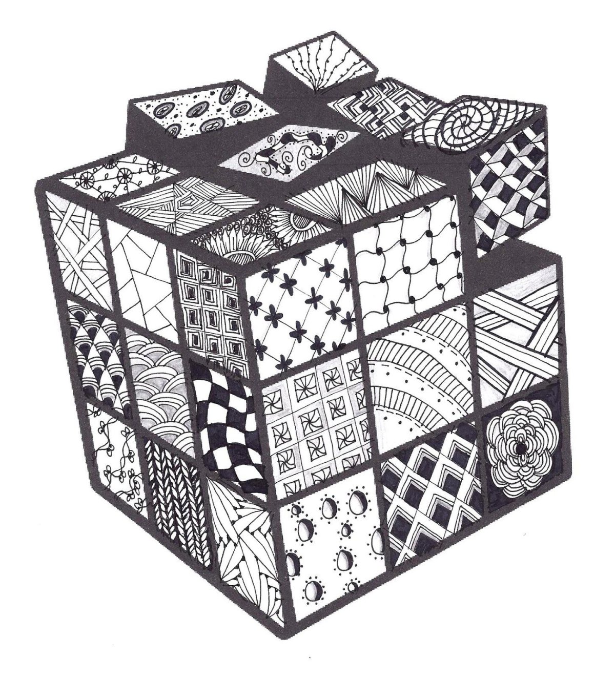 Узоры на кубике