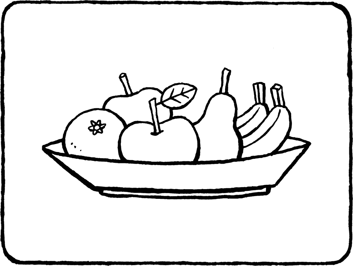 Шаблоны фруктов для аппликации