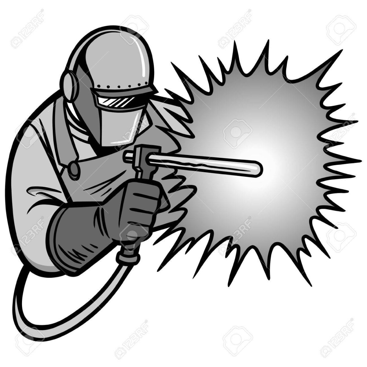 Сварщик эскиз