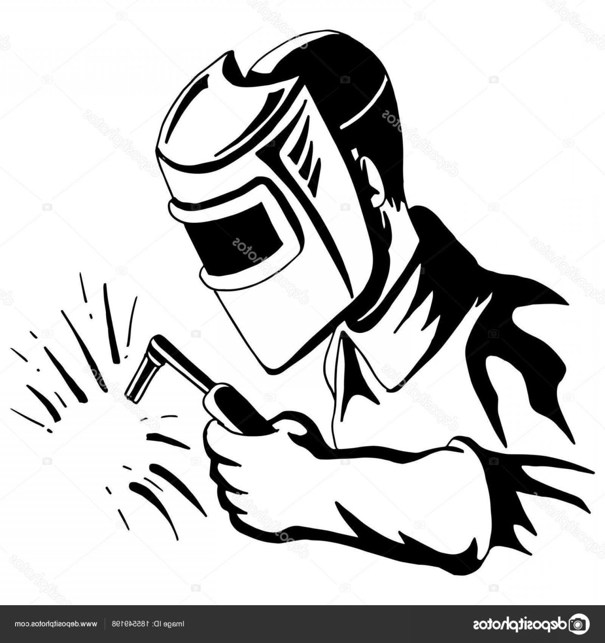 Трафарет сварщика