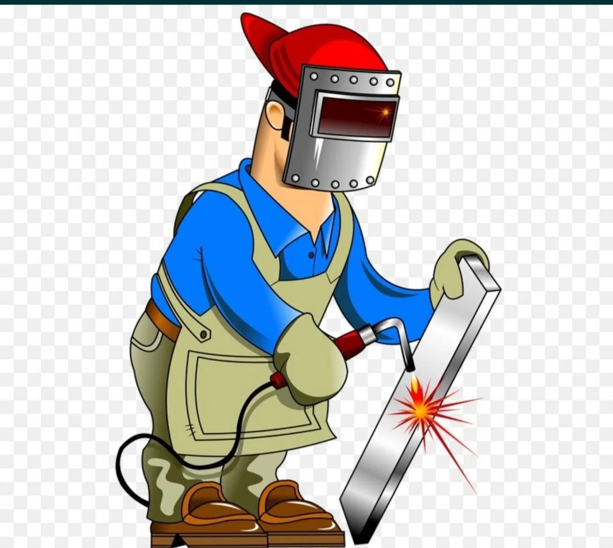 Нарисовать сварщика