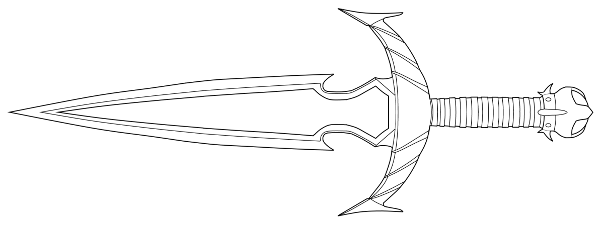 Сабля казака вектор