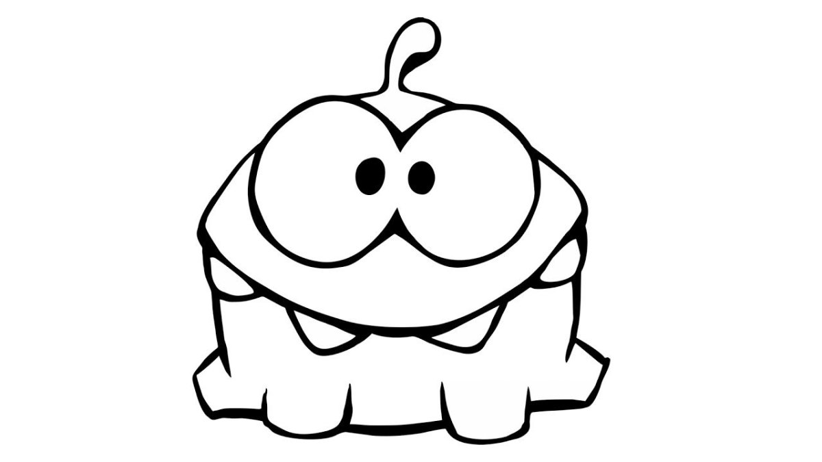 Раскраска ам Ням Супергерой