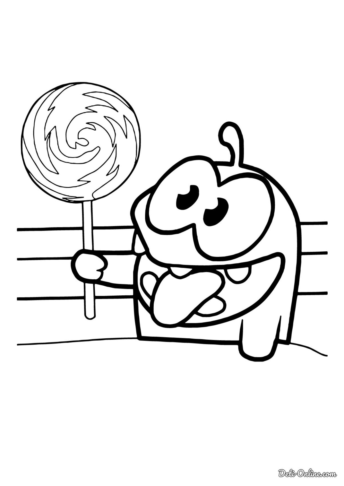 Раскраска с ам Нямом