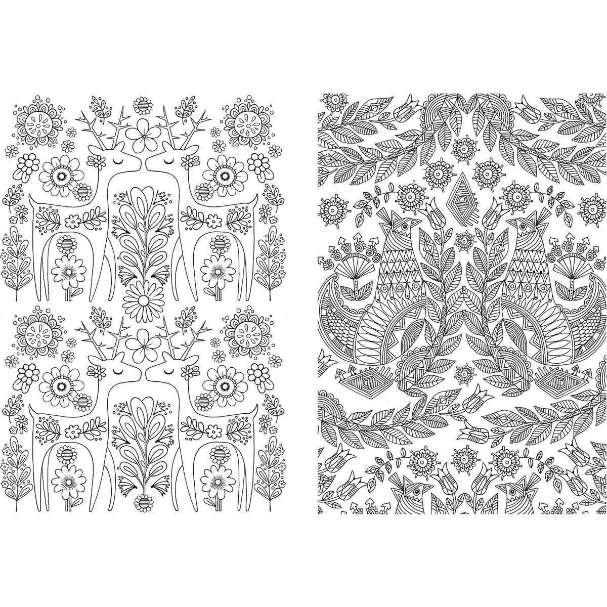 Раскраска скандинавские узоры