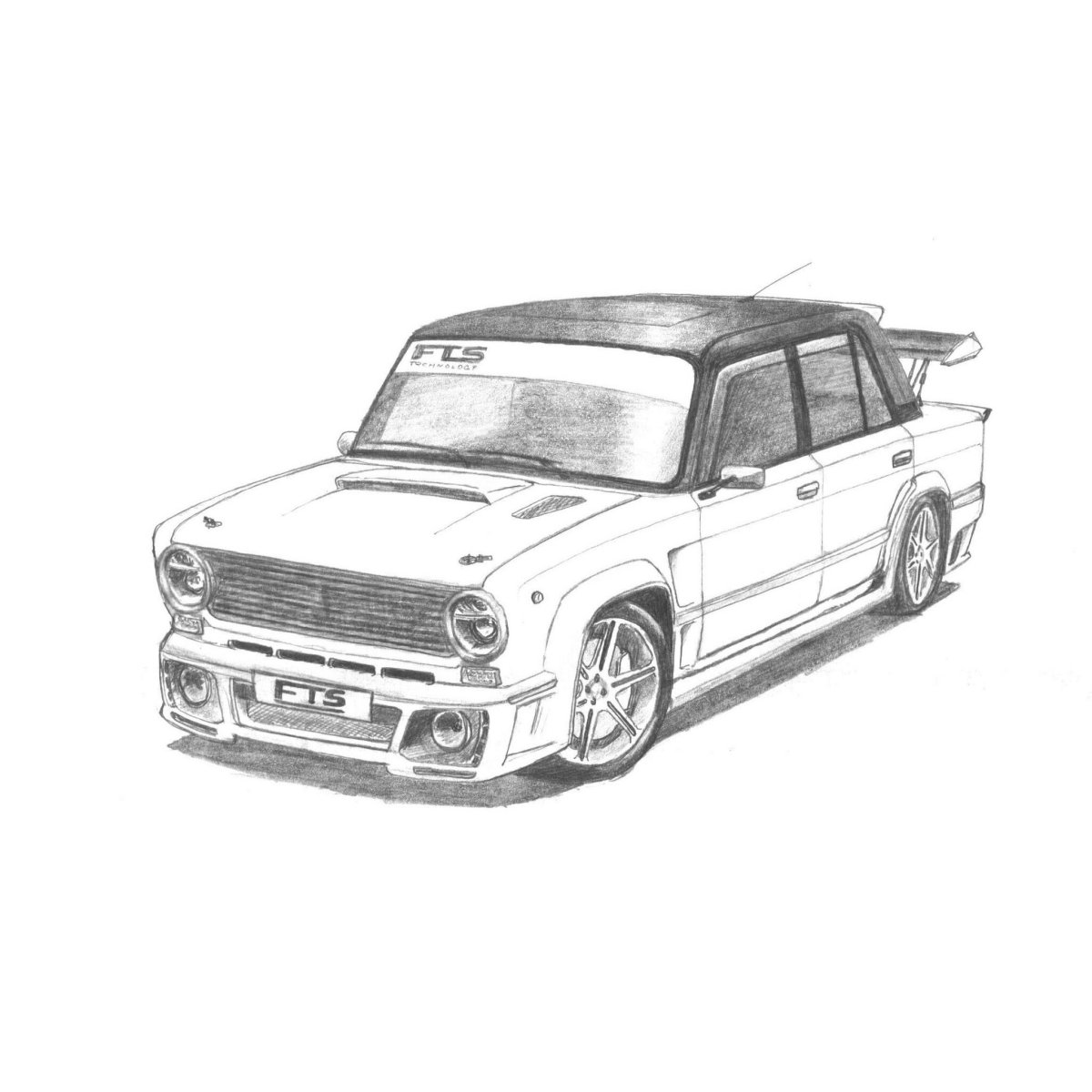 Тюнингованные машины рисунки