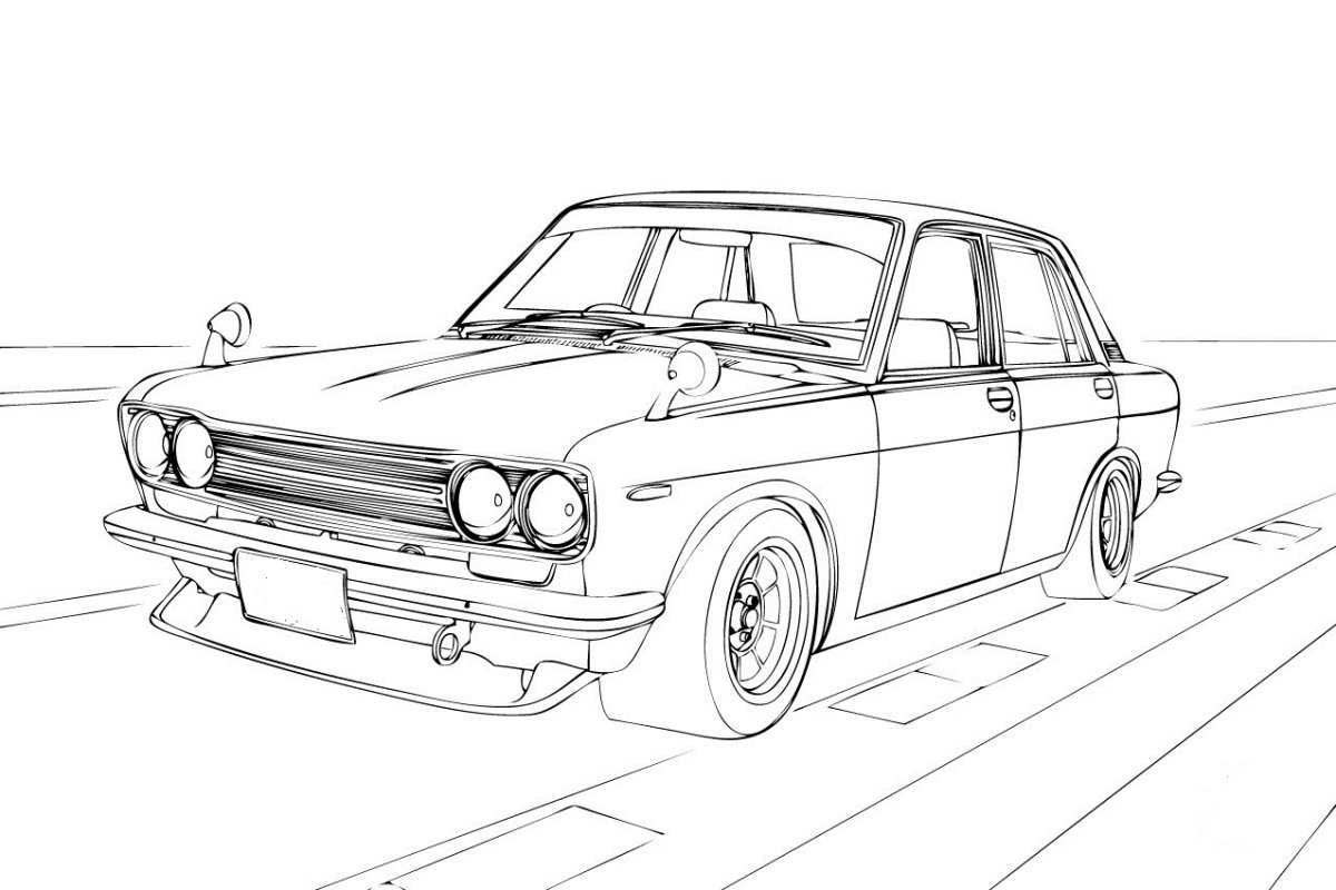 Раскраска Лада 2107 Жигули