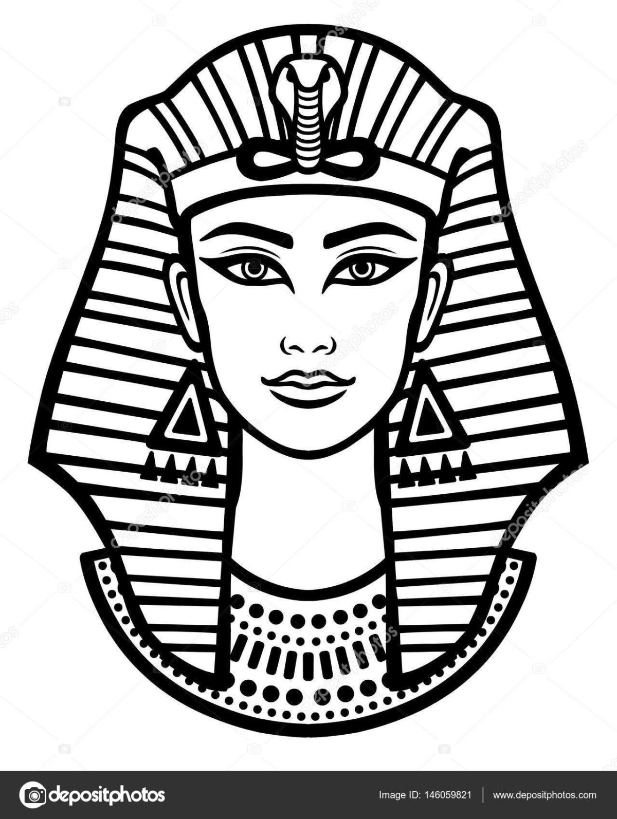 Фараон раскраска