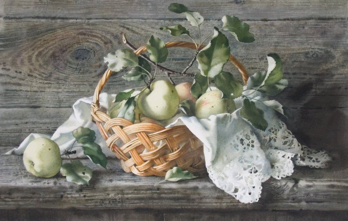 Акварельная живопись. Натюрморт. Елена Базанова