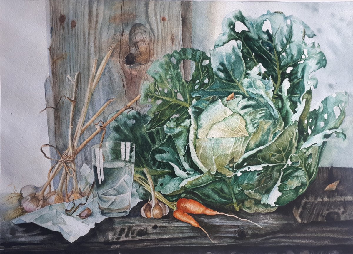 Елена Базанова акварель