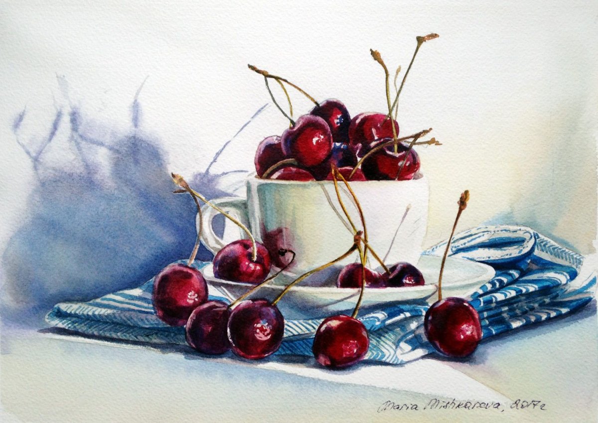 Натюрморт слива