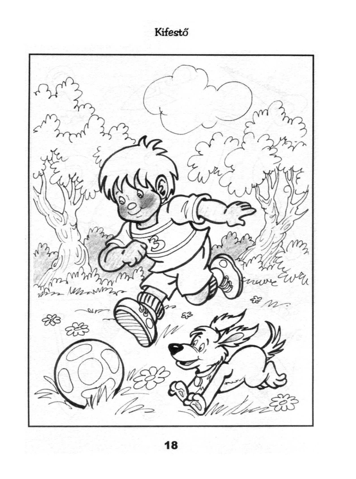 Четыре желания Ушинский раскраска