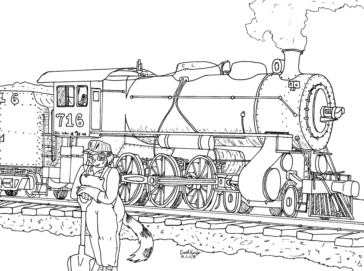 Касперская Марина сказочный поезд картина