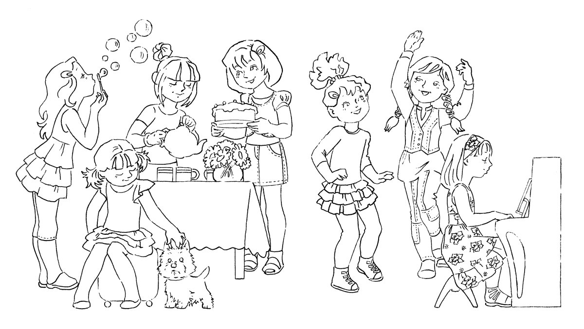 Школа раскраска для детей