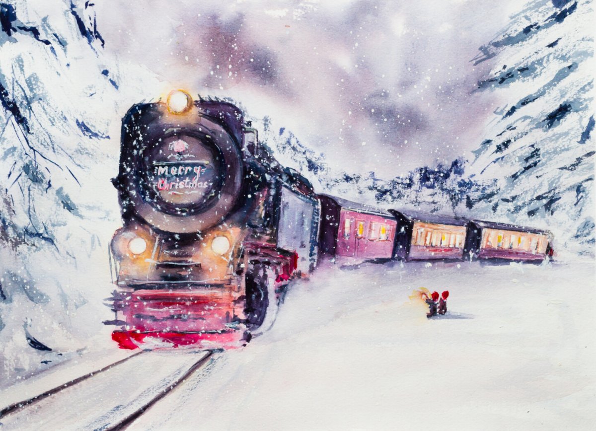 Железная дорога. Раскраска