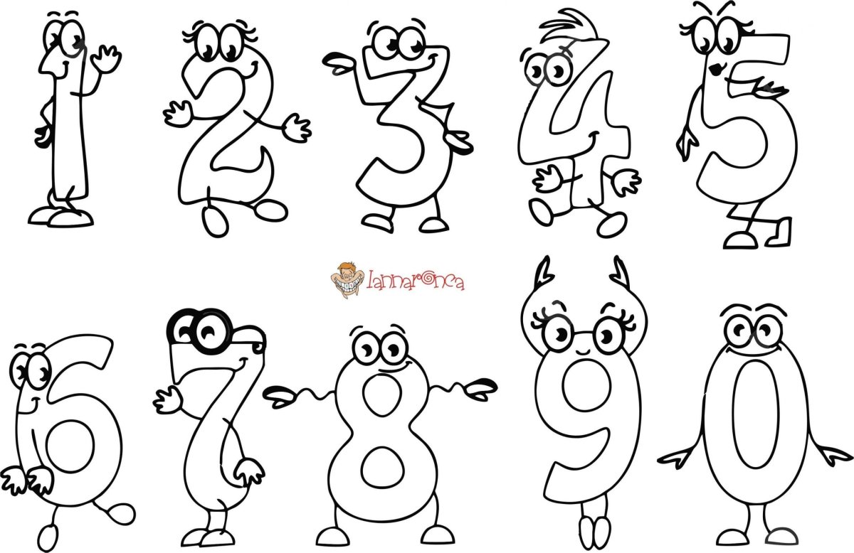 Цифра 2 ввидк человечка