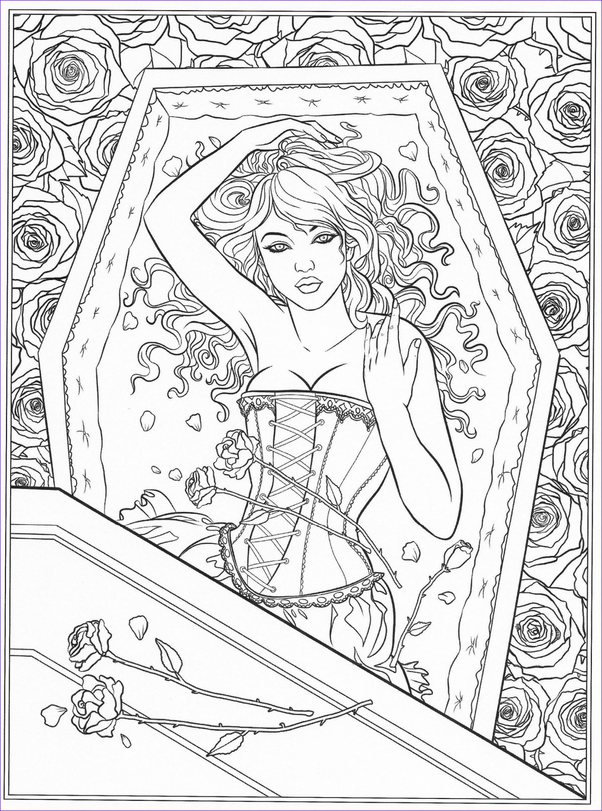 Раскраски Монстер Хай и вампира