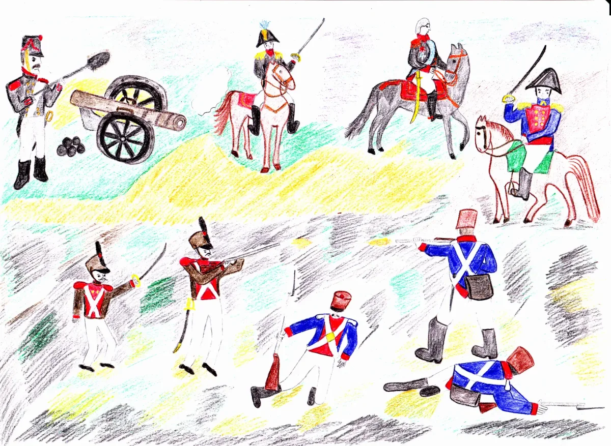Бородинская битва иллюстрации для детей