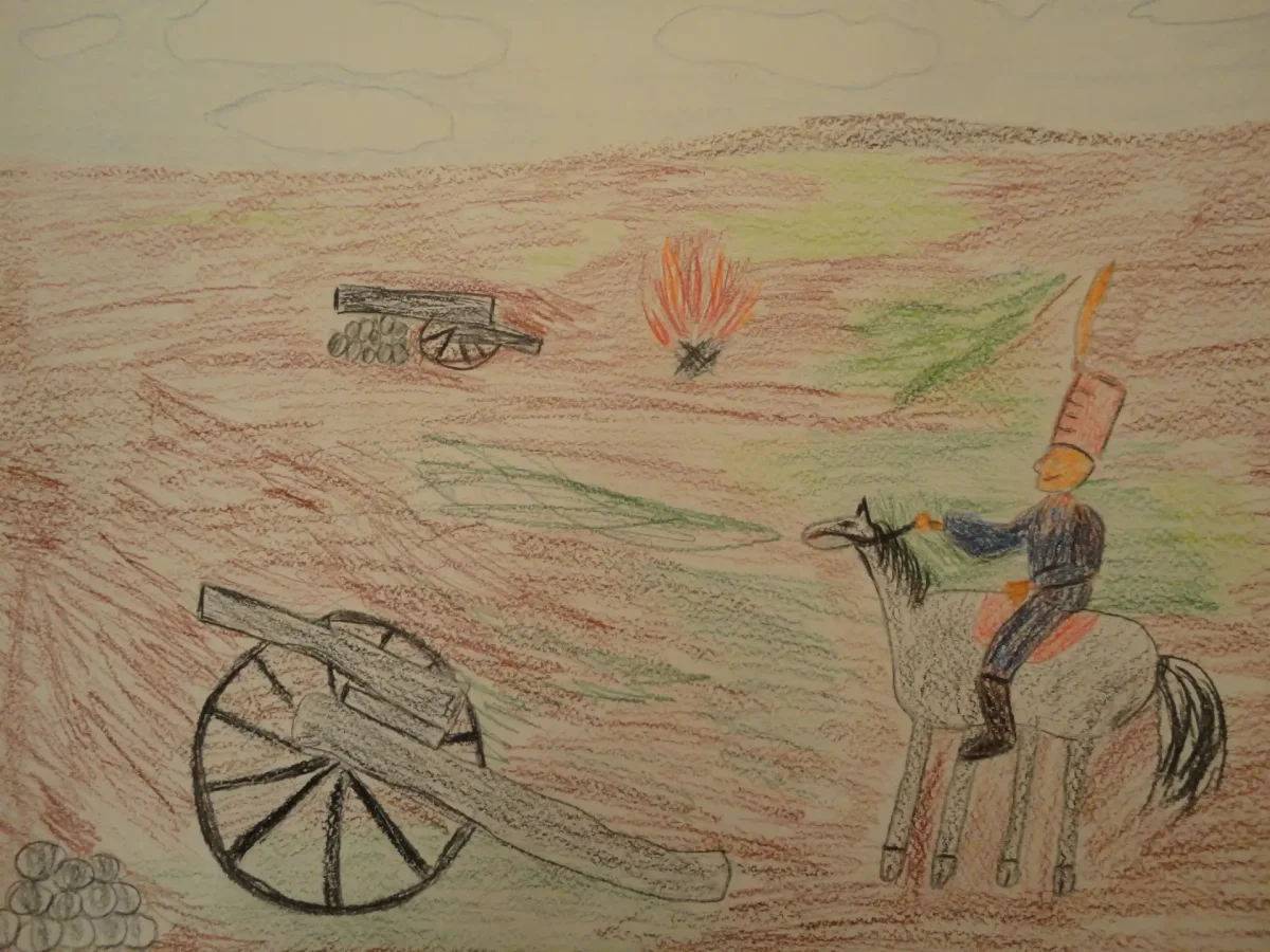 Иллюстрация к стихотворению Бородино Побединская